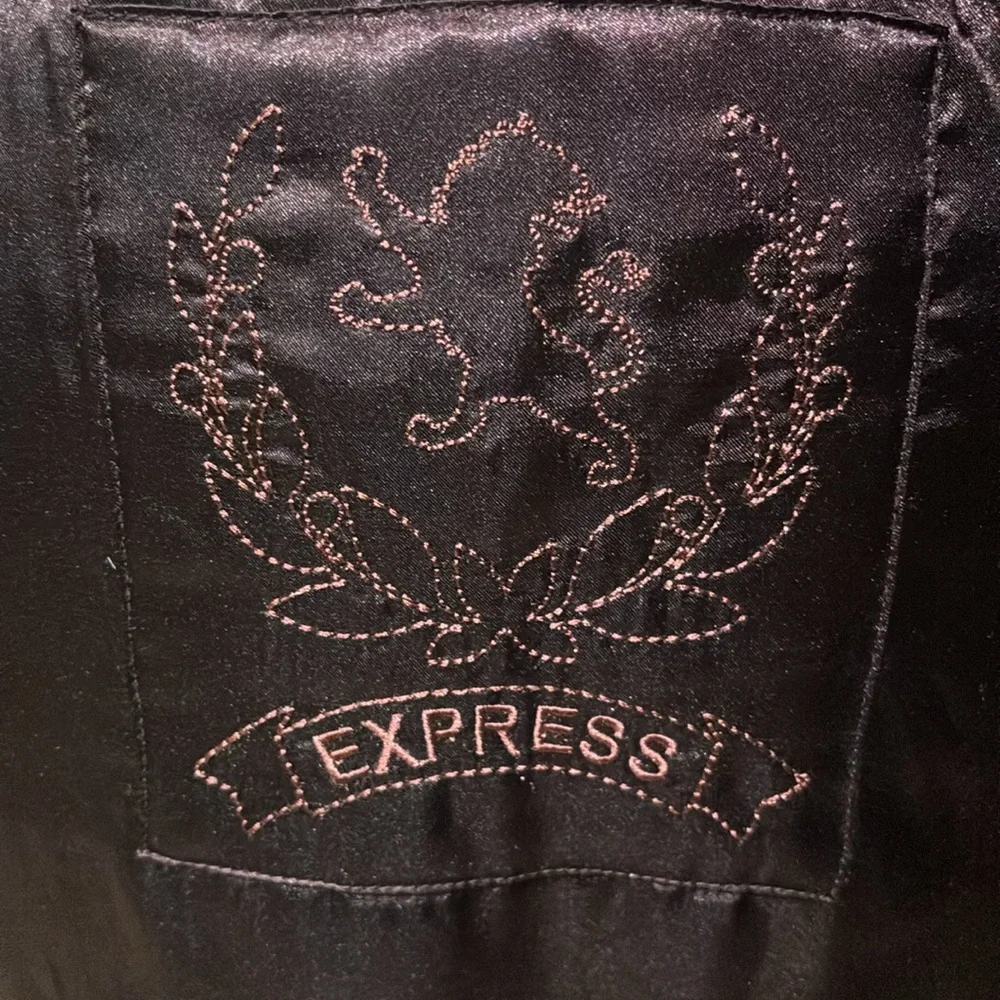 Express Burgundy Fur Vest - Picture 3 of 3